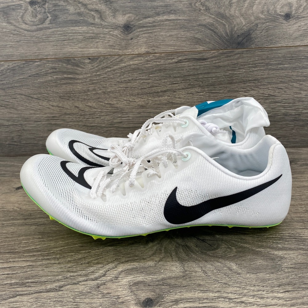 Nike Zoom Ja Fly 4 Track Spikes Mens 9.5 White Black Volt DR2741-102
